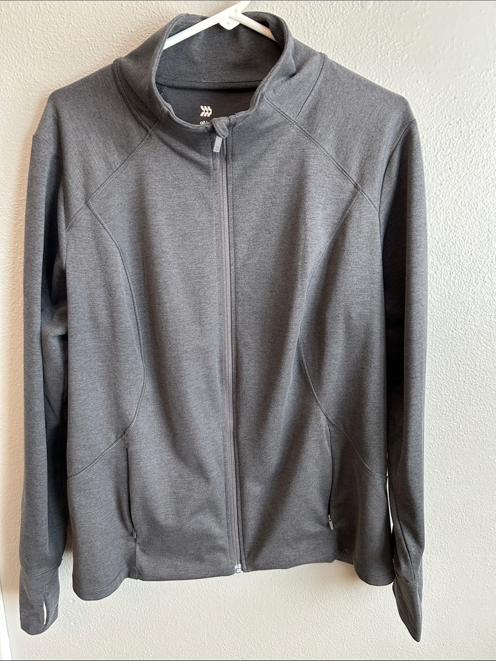 all in motion Women’s Dark Gray Full-Zip Performance Jacket